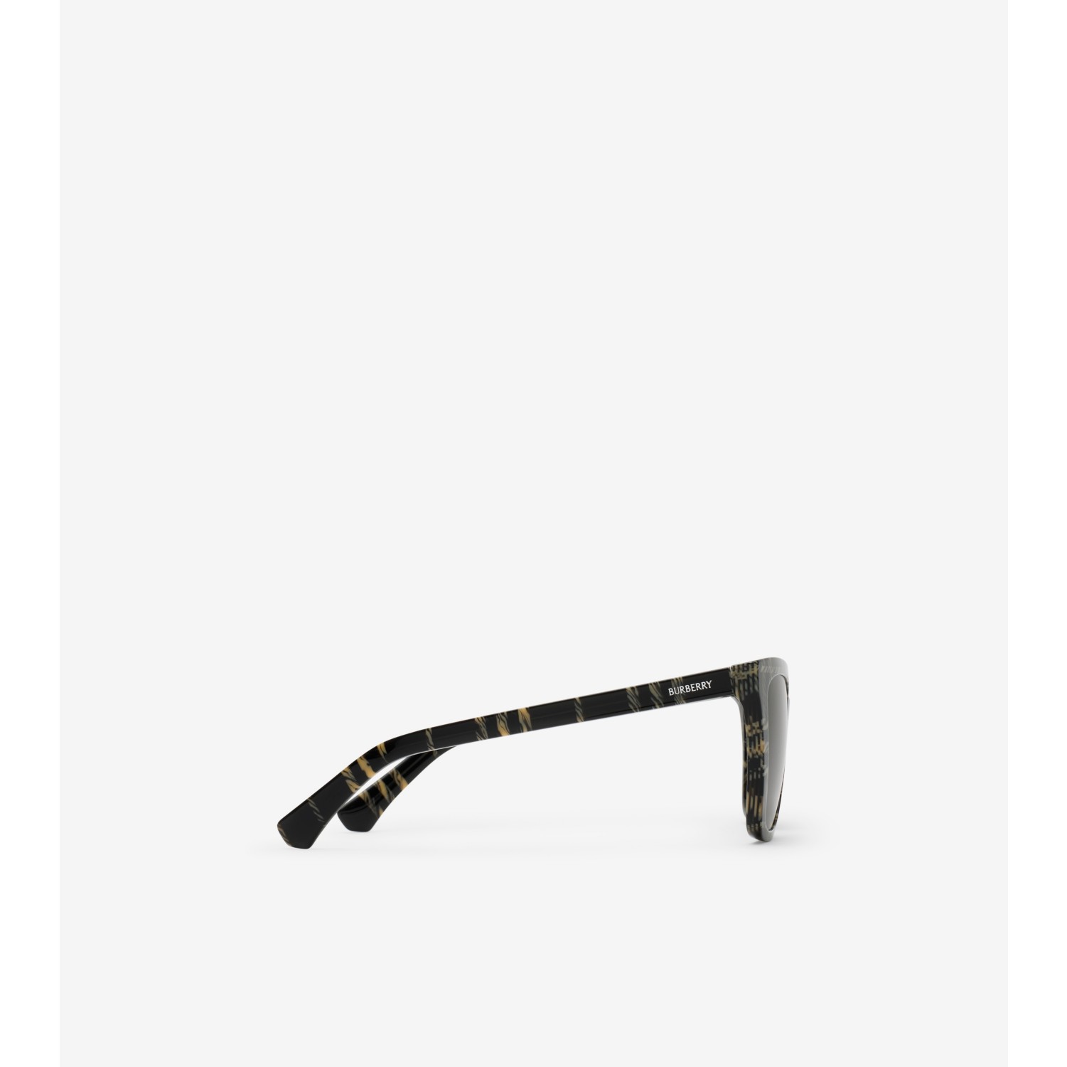 格纹方框太阳眼镜