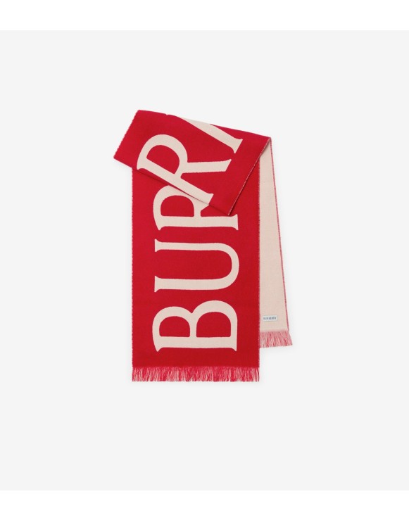 徽标装饰羊毛围巾