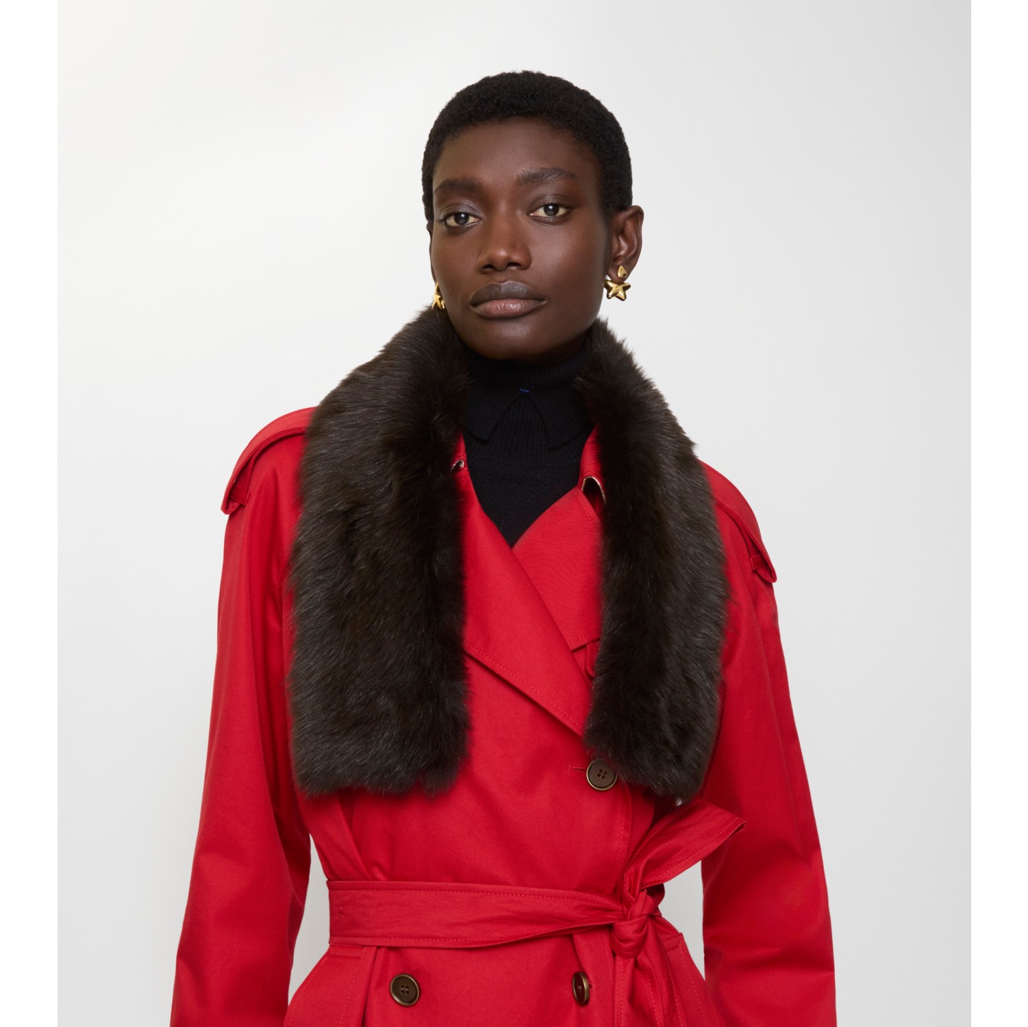 双面两用毛羊皮围巾