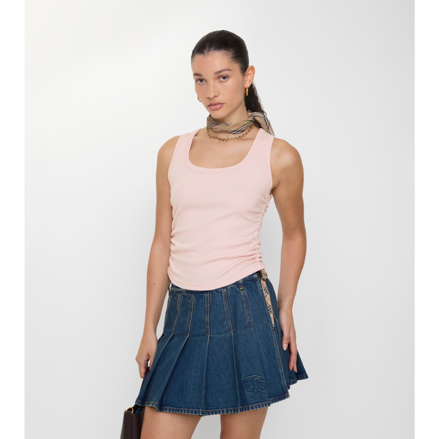 佳节设计棉质混纺背心