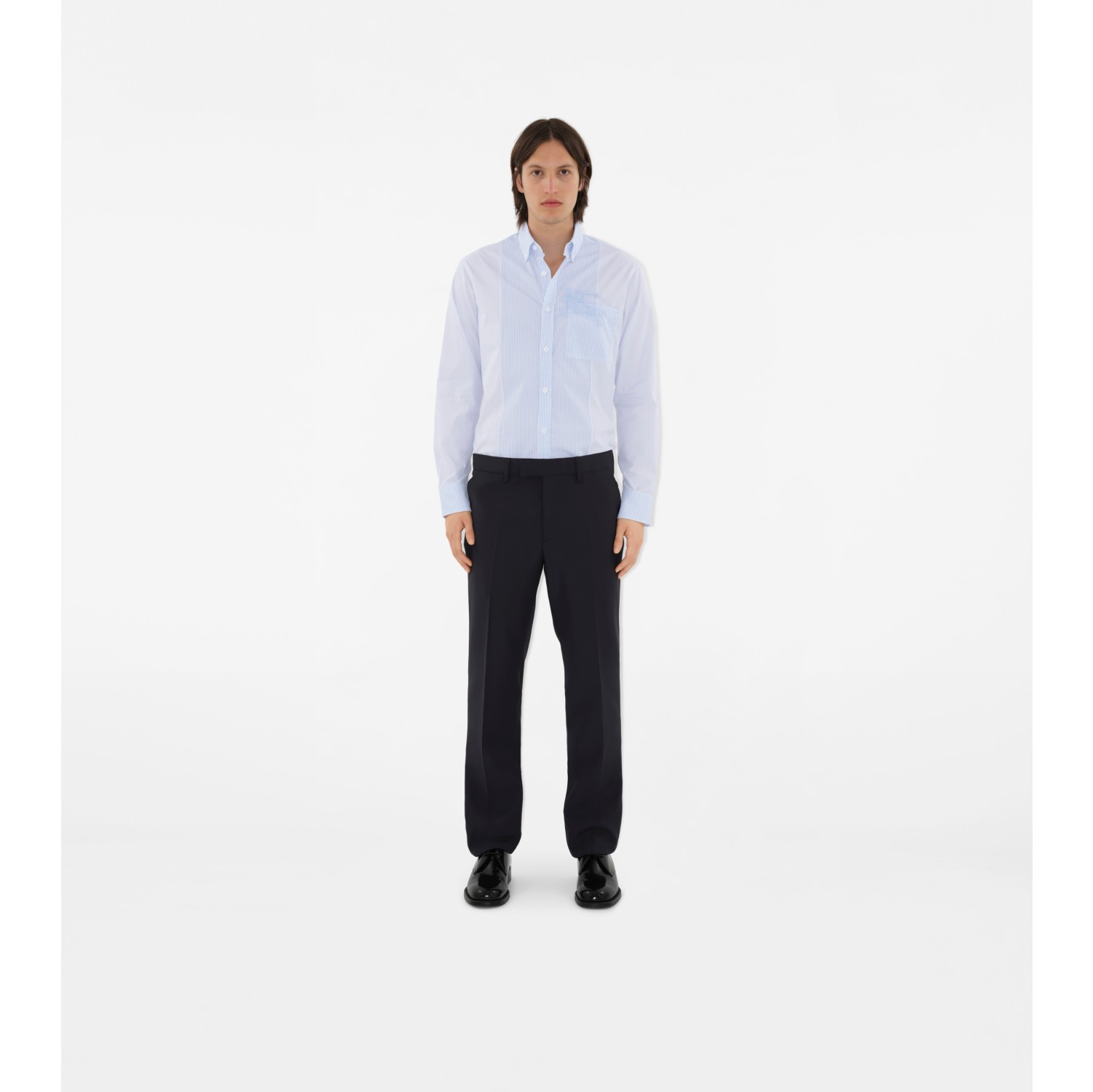 羊毛马海毛混纺量裁长裤