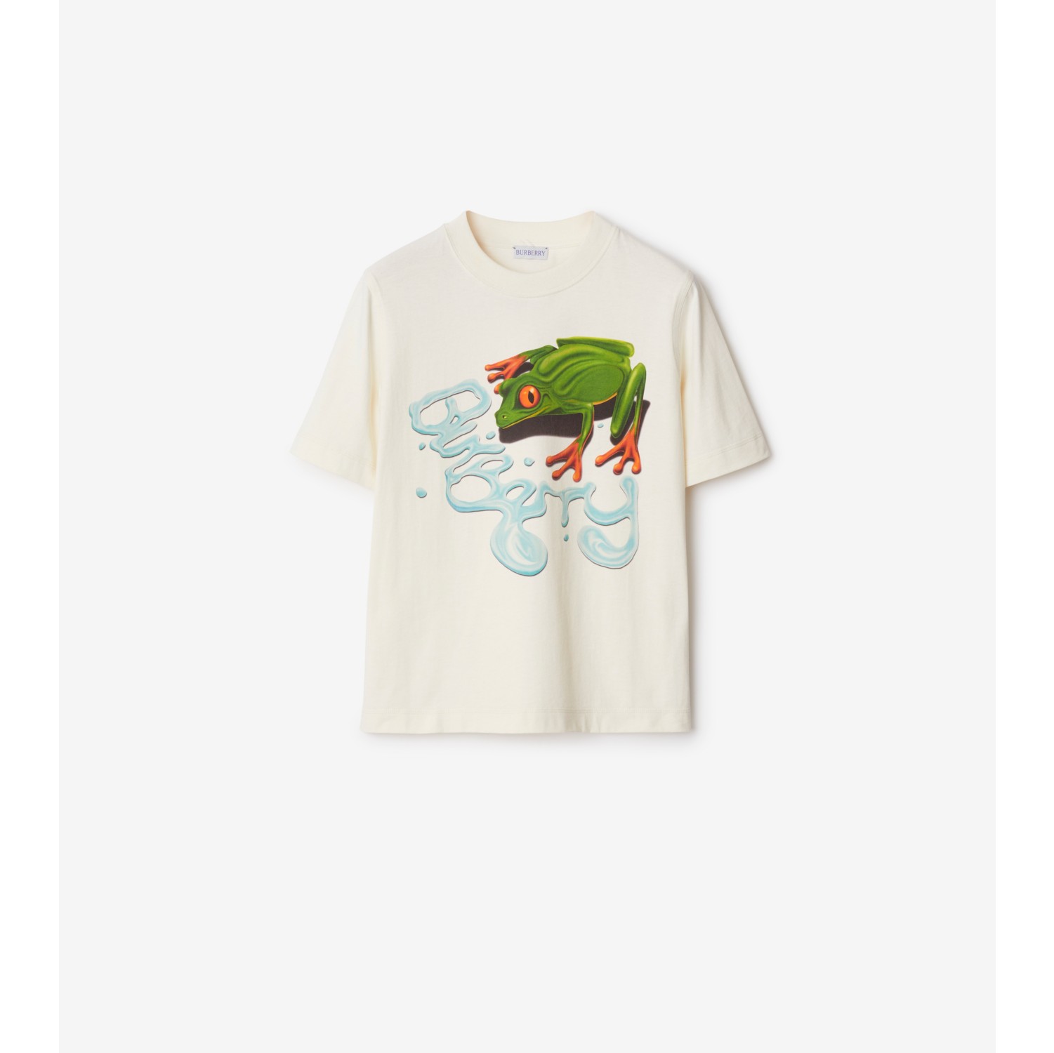 青蛙印花棉质 T 恤衫