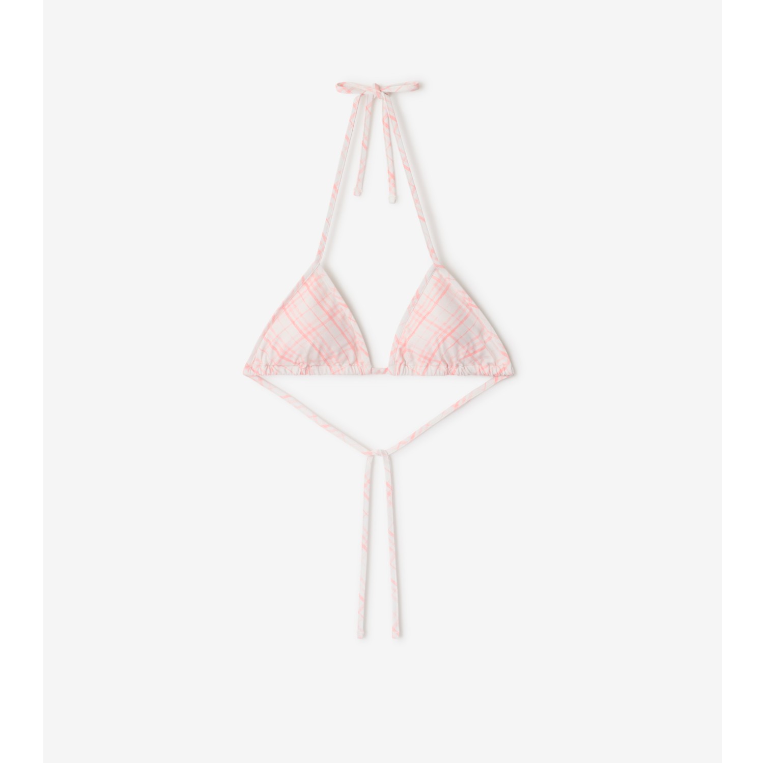 格纹比基尼上衣