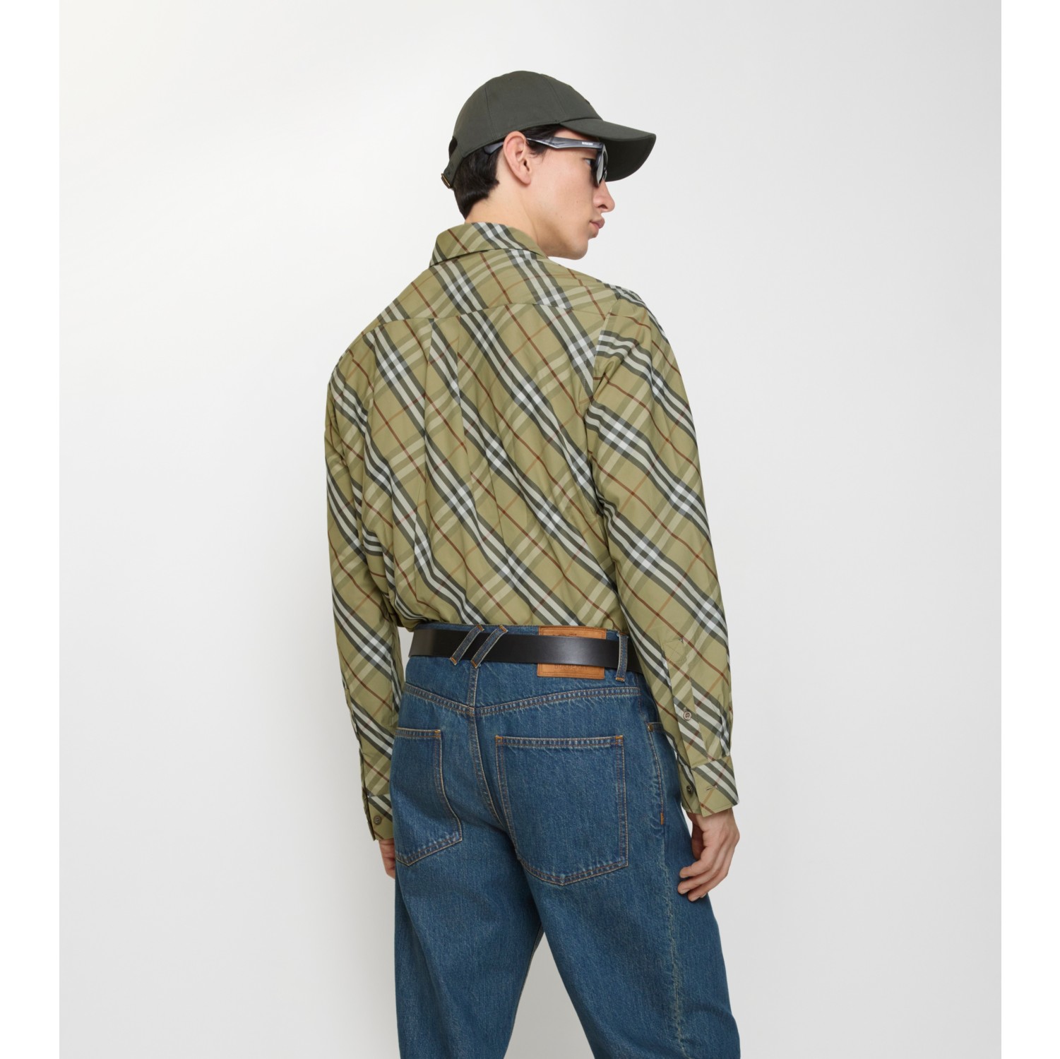 休闲版型格纹棉质衬衫