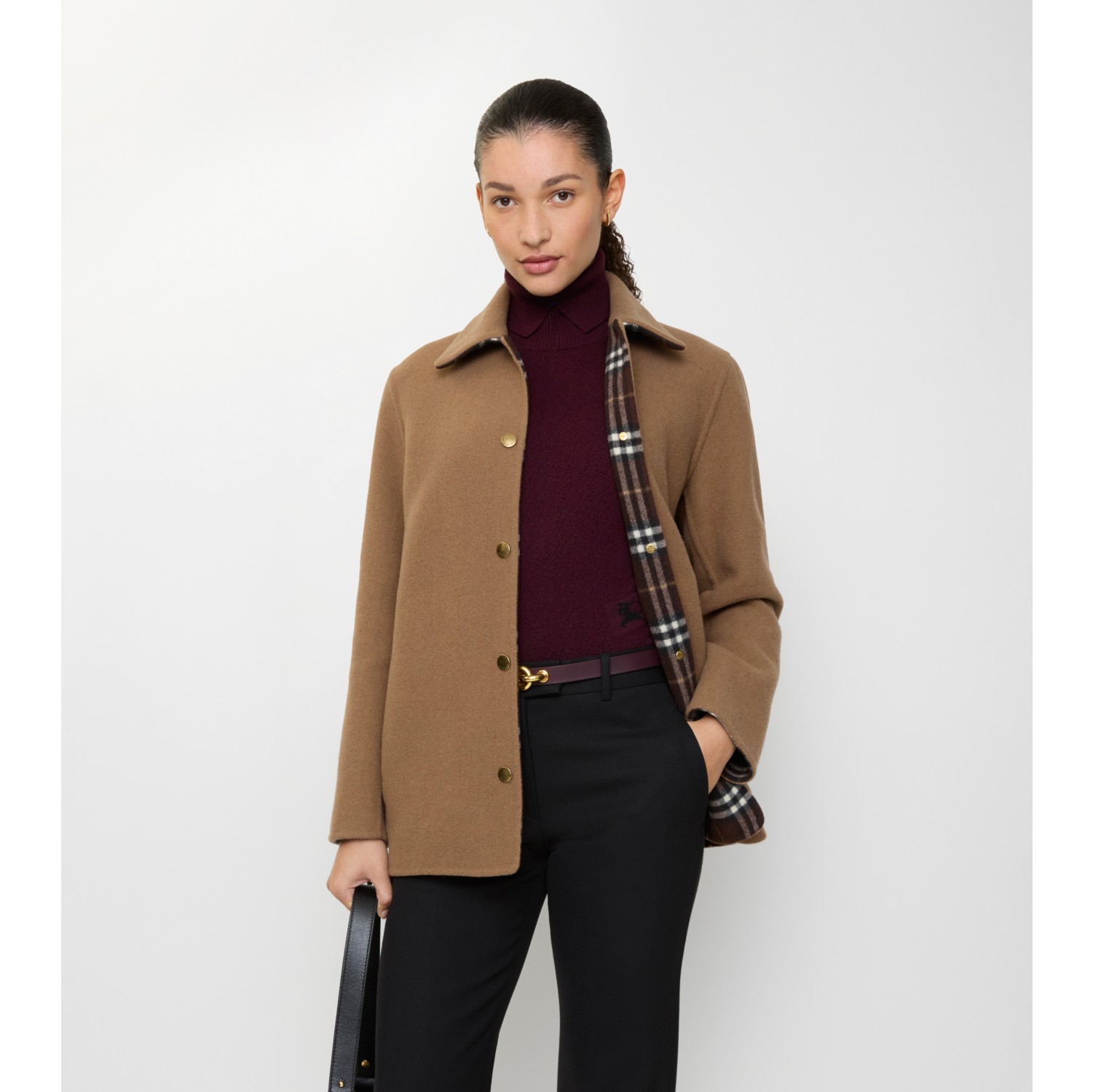 羊毛外套式衬衫