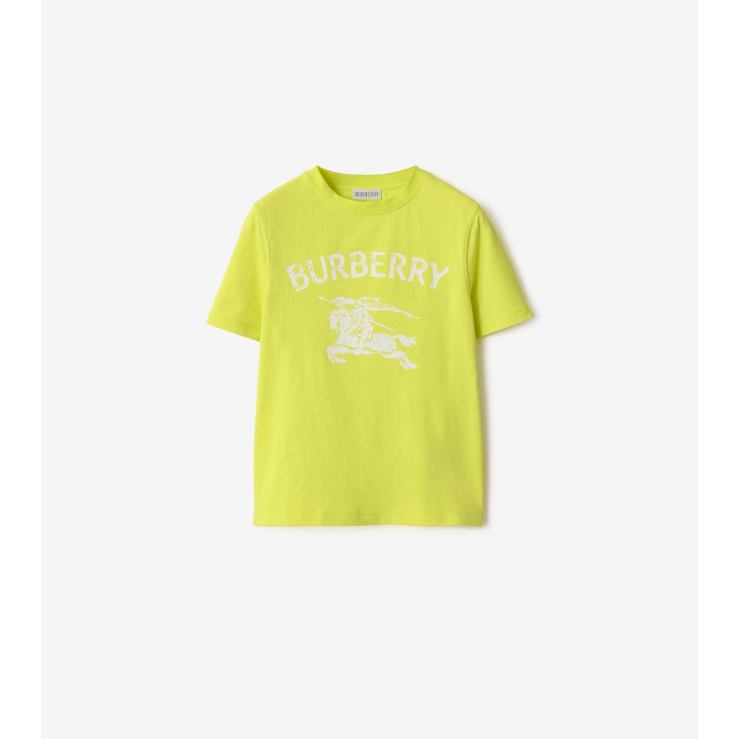 马术骑士徽标弹力棉质 T 恤衫