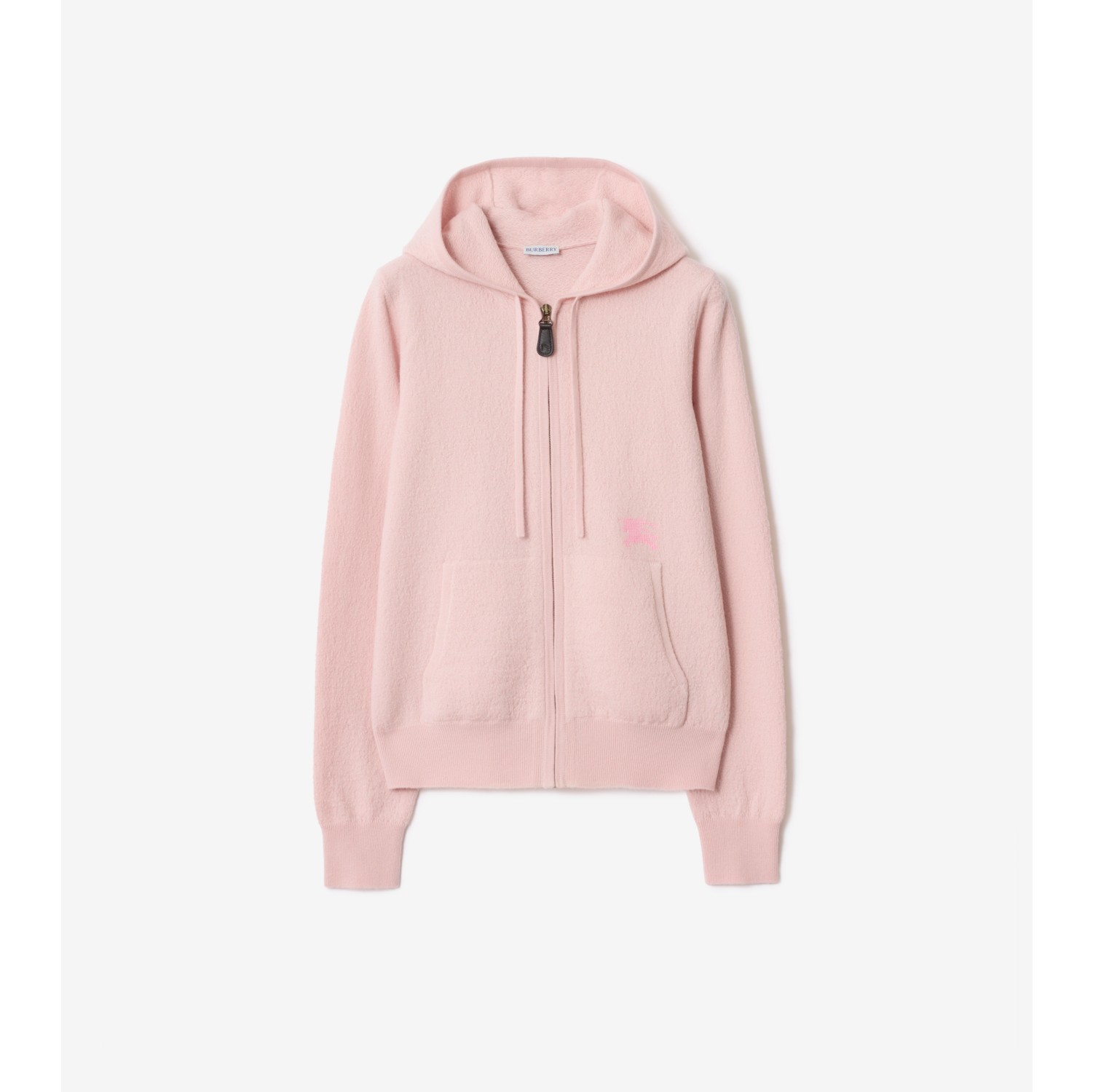 羊毛拉链连帽衫