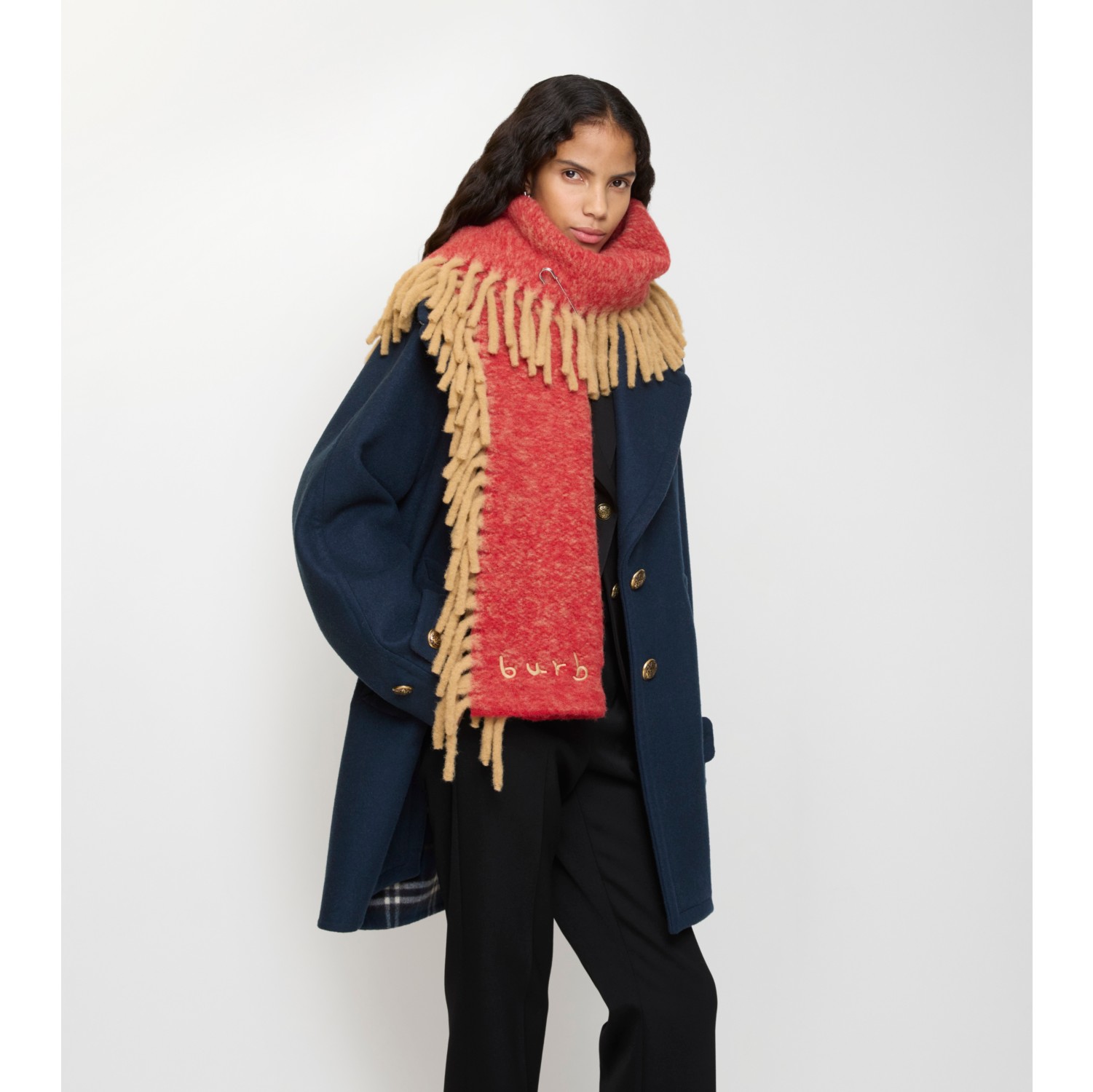 羊驼毛混纺 Happy 围巾