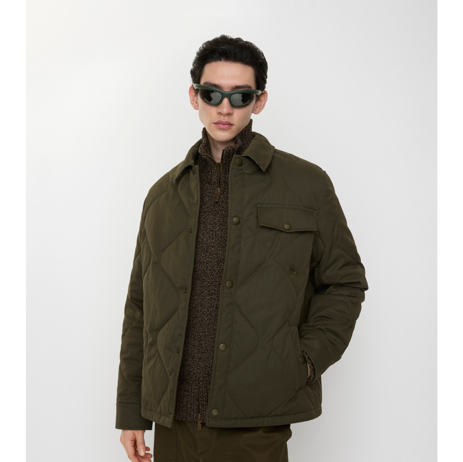 嘎巴甸加垫外套式衬衫