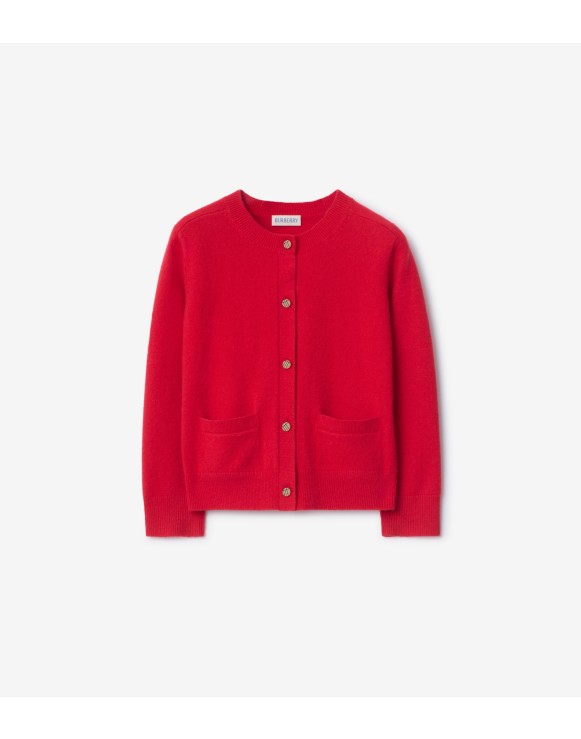 格纹拼布羊毛羊绒混纺开衫