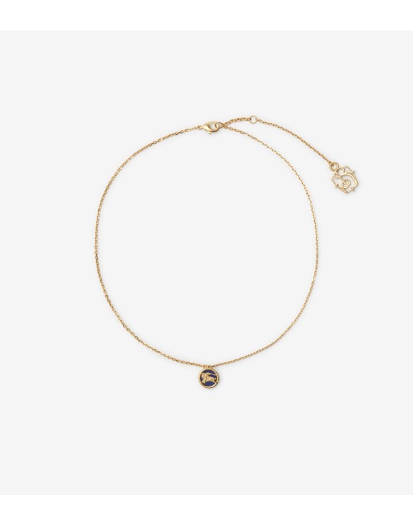 马术骑士徽标硬币装饰项链