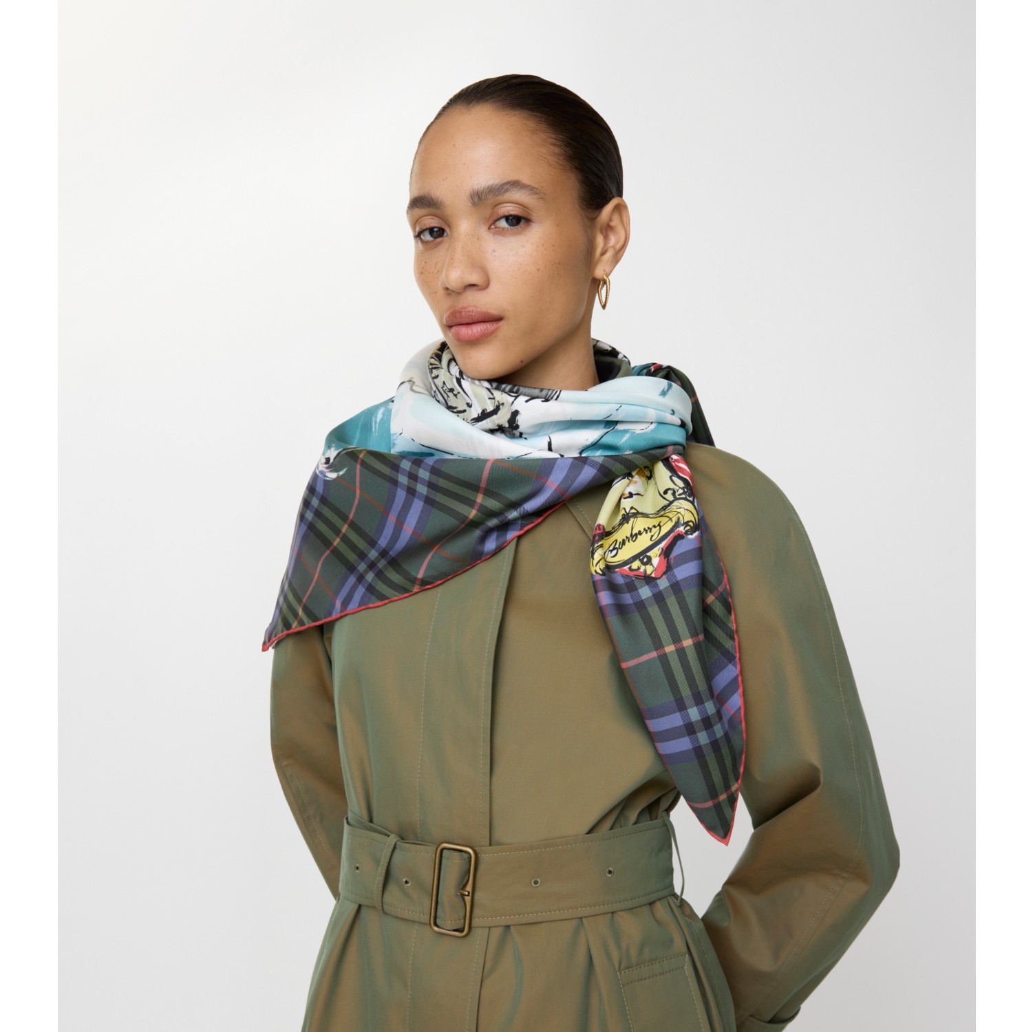 巴尔莫勒尔城堡图案丝巾