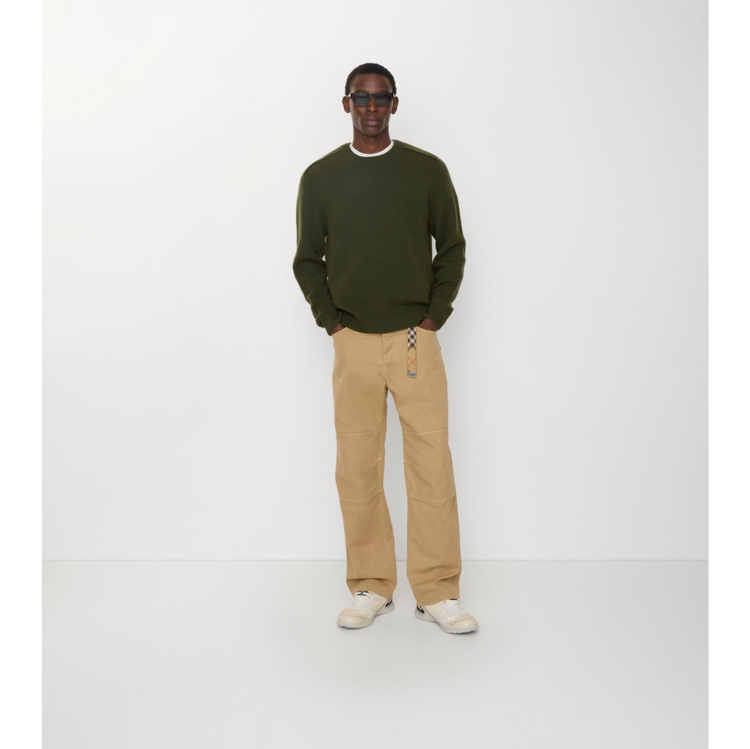 棉质帆布工装长裤