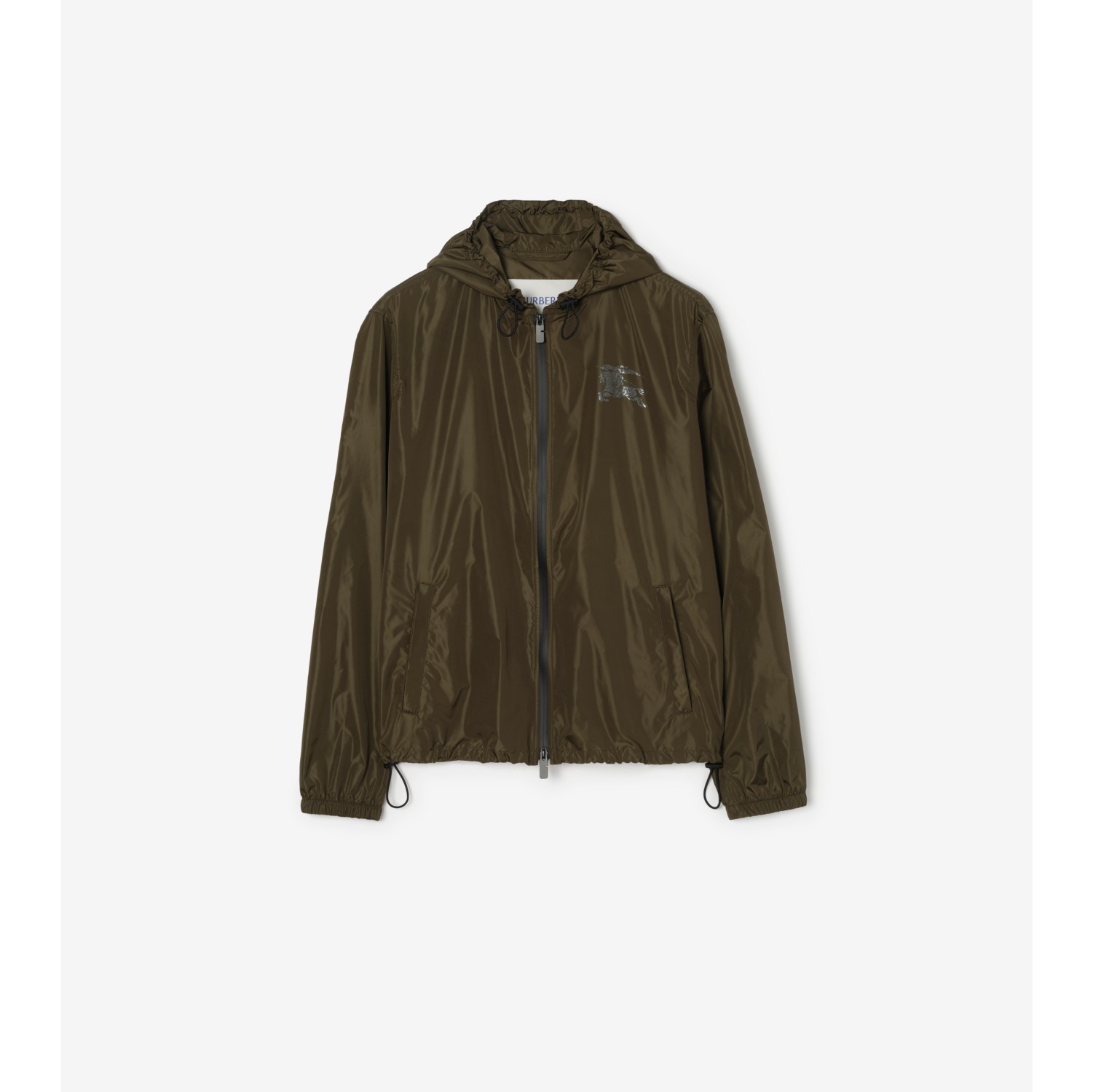 马术骑士徽标尼龙连帽外套