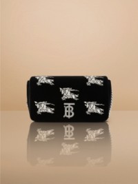 Crystal EKD Velvet Small Lola Bag
