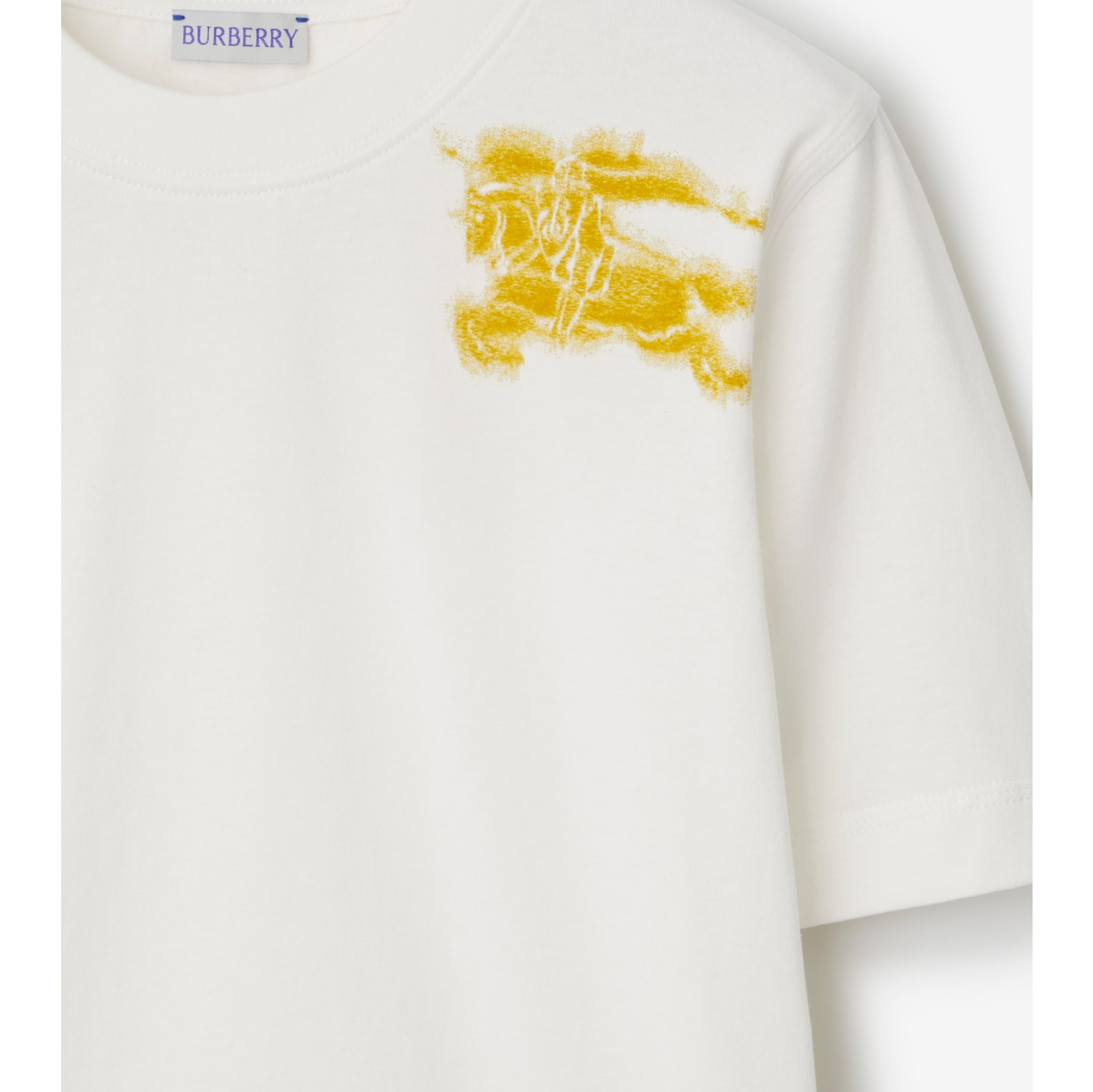 马术骑士徽标棉质 T 恤衫