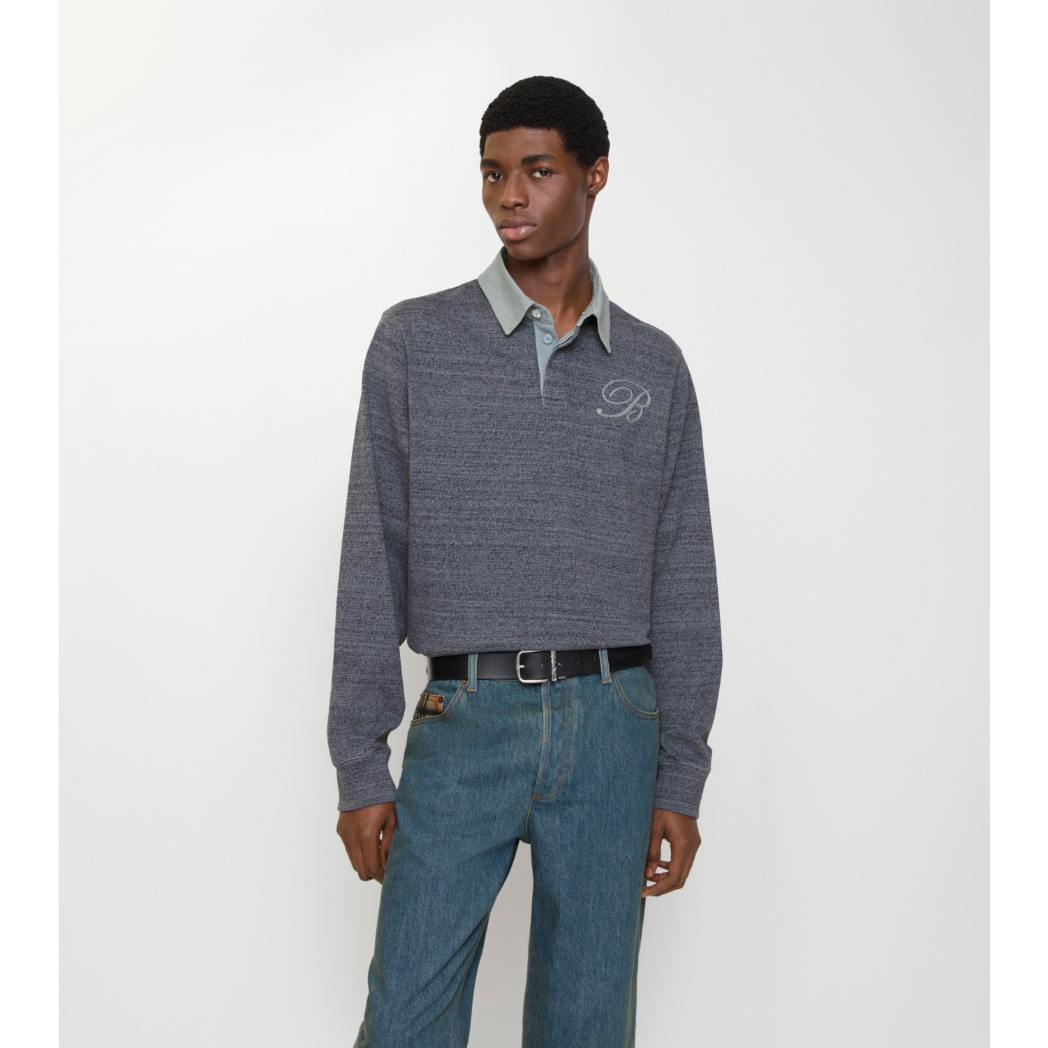 多色精纺棉质橄榄球衫