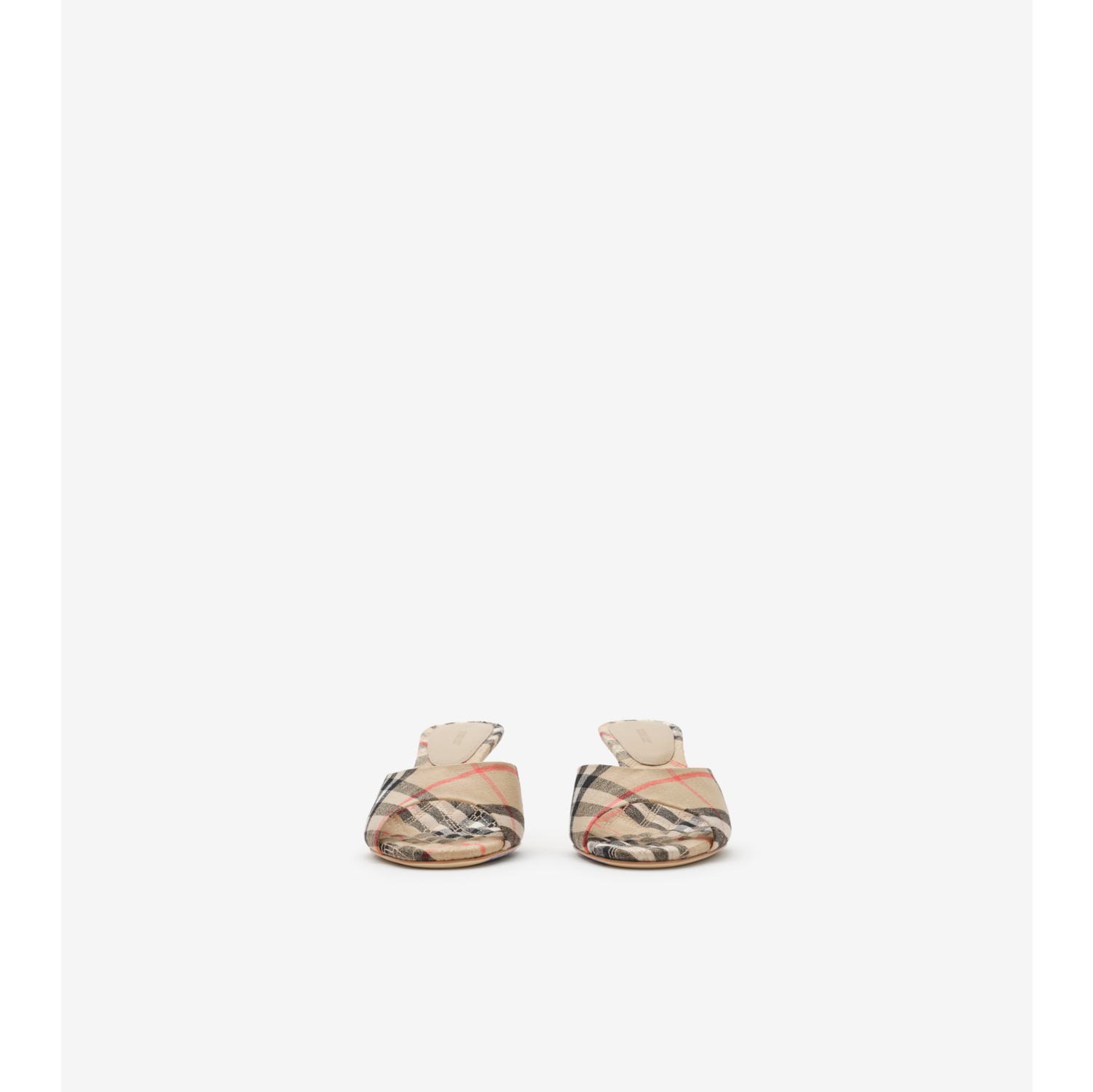 格纹 Mews 低跟凉鞋