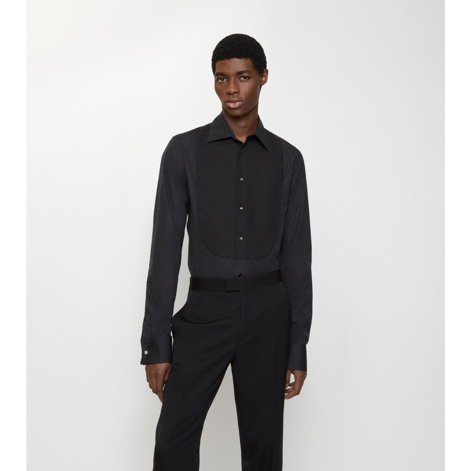 修身版型棉质晚宴衬衫