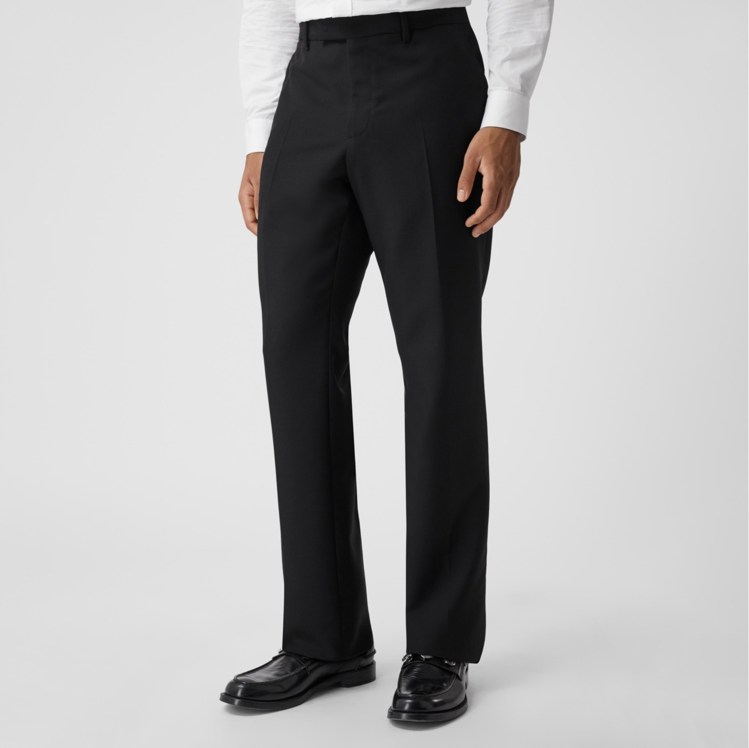 经典版型羊毛混纺量裁长裤