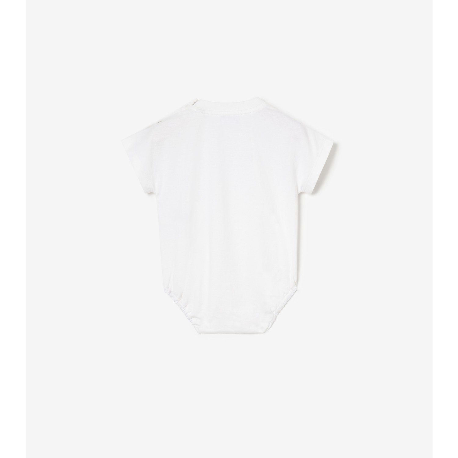 格纹草书风格徽标棉质连身衣