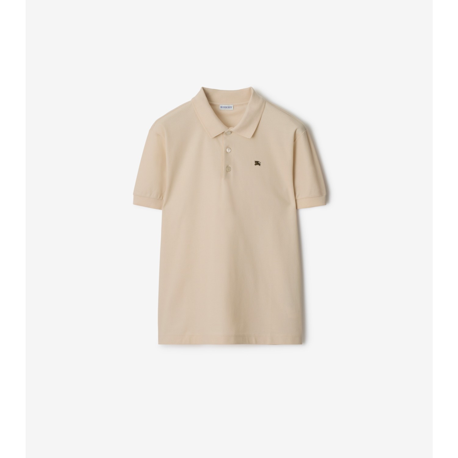 金属马术骑士徽标棉质 Polo 衫