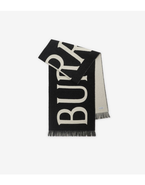 徽标装饰羊毛围巾