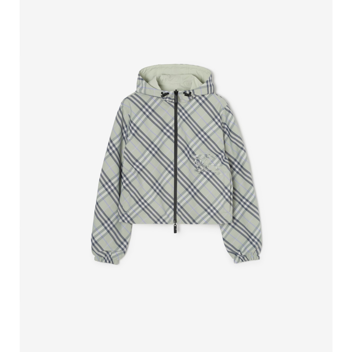 双面两穿短款格纹外套