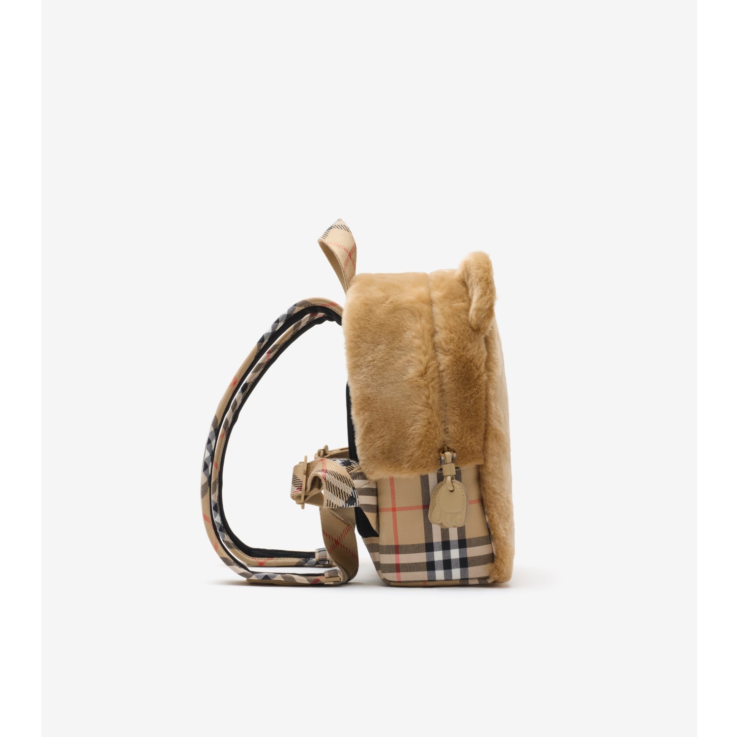 人造皮草泰迪熊双肩包