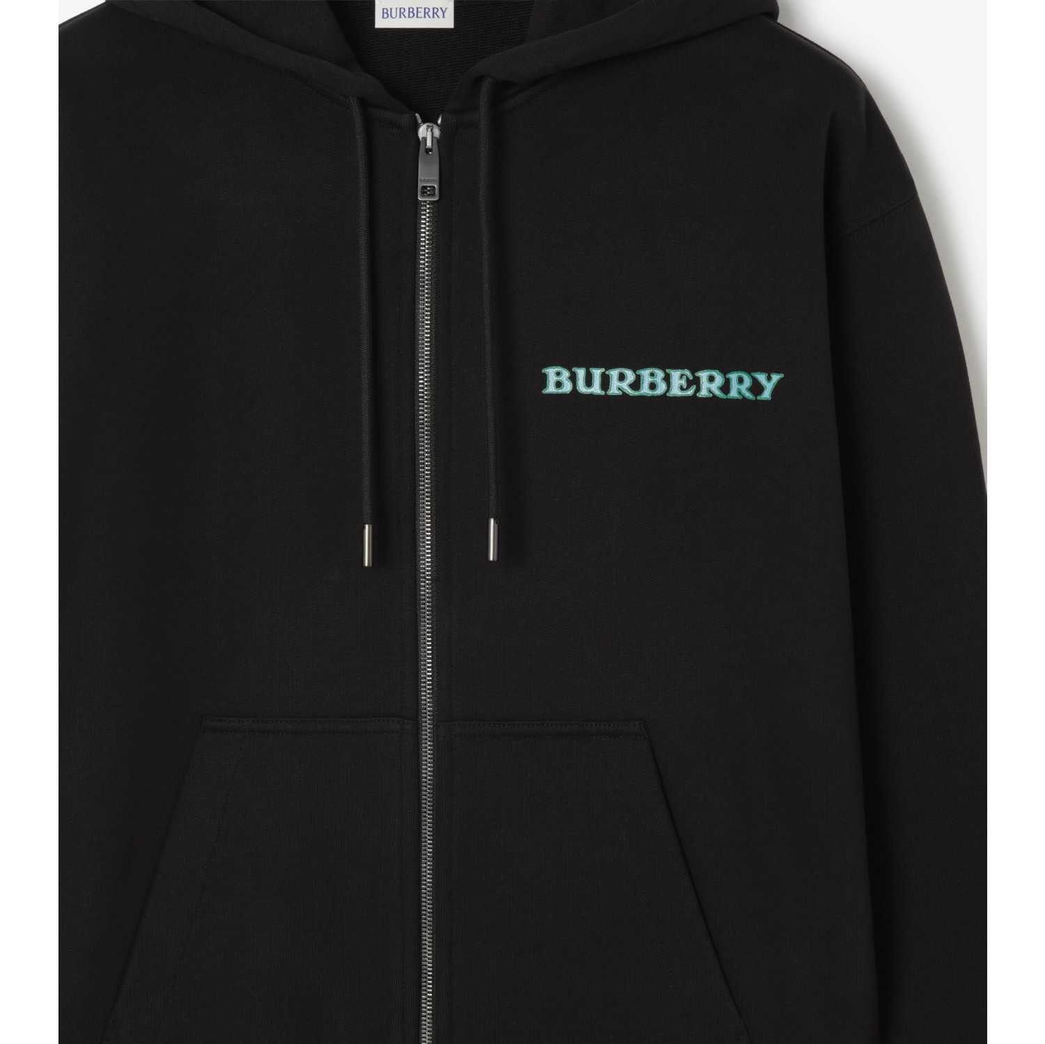 典藏徽标棉质拉链连帽衫