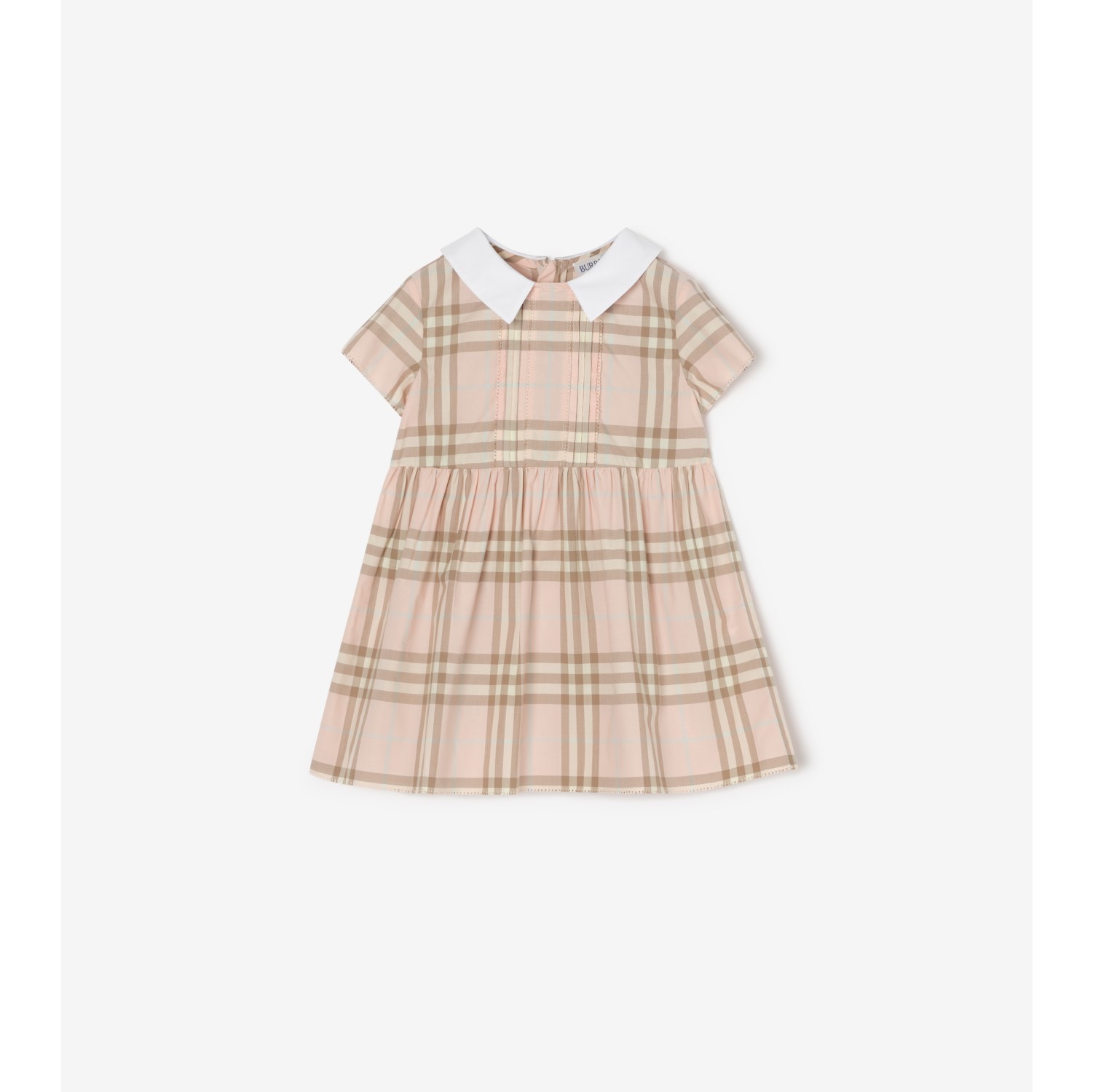 格纹棉质连衣裙