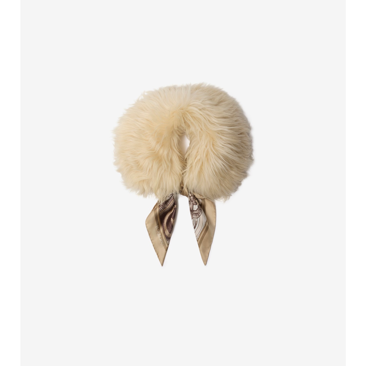 围巾装饰毛羊皮衣领