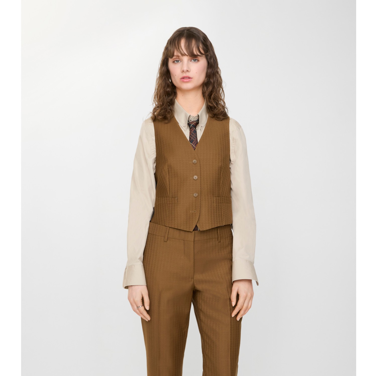 羊毛马海毛混纺背心