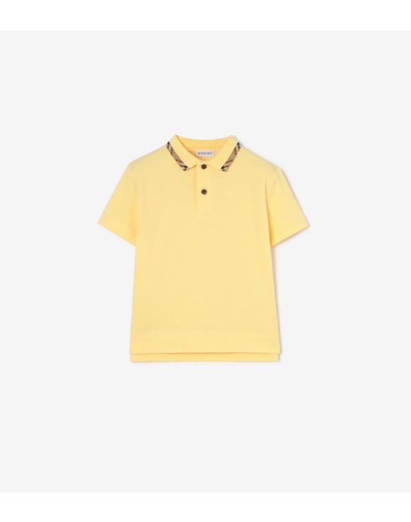棉质珠地网眼布 Polo 衫