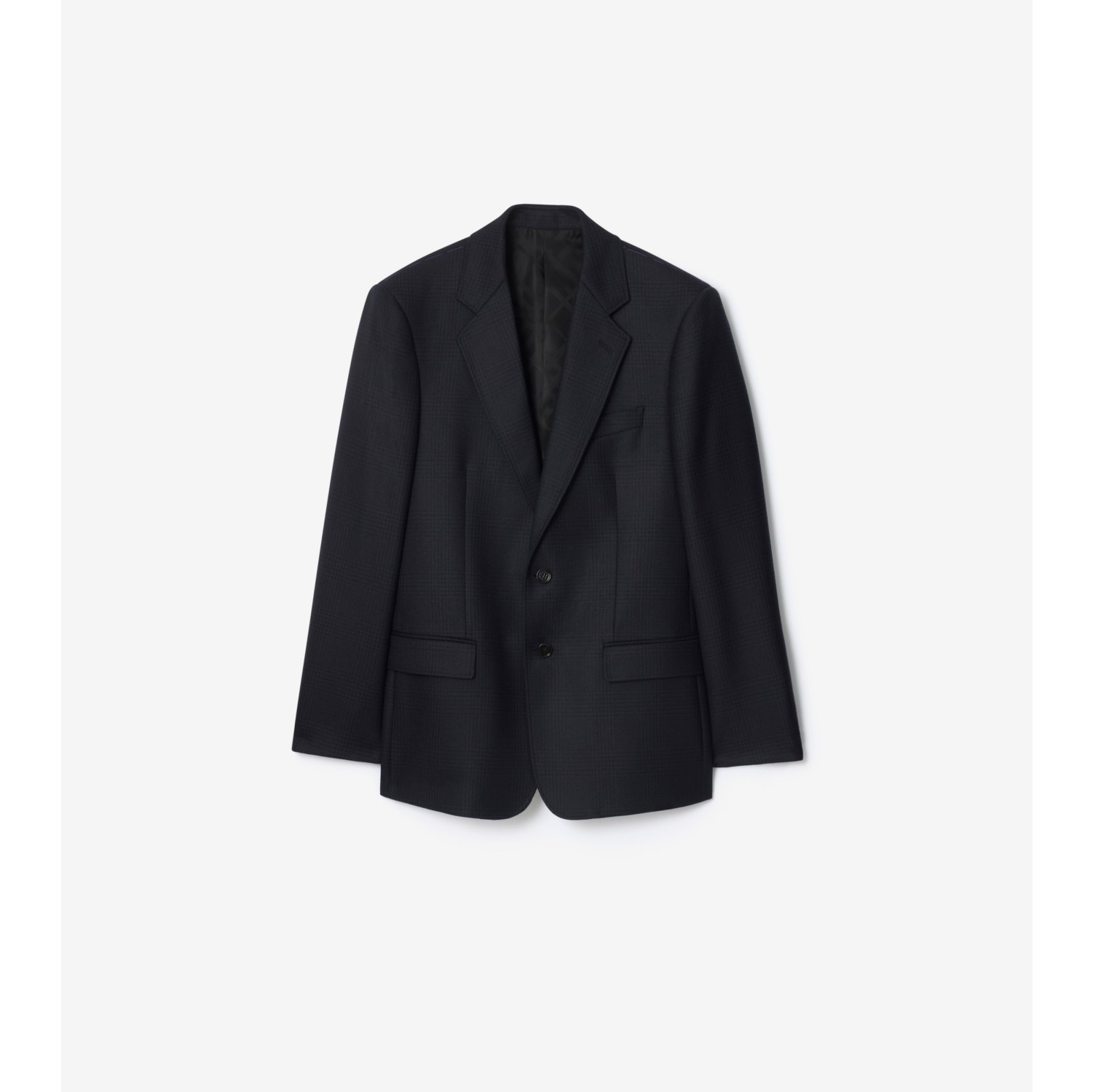 格纹羊毛量裁夹克