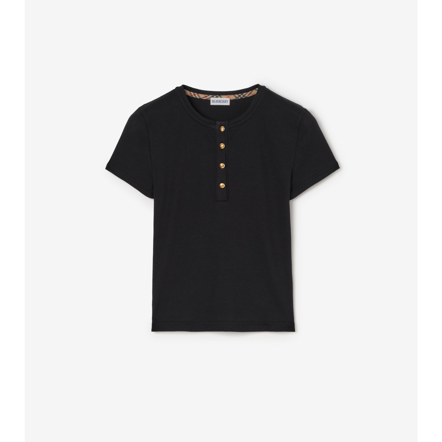 短款棉质 T 恤衫