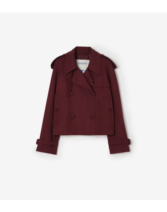 及腰短款羊毛 Mayfair Trench 外套