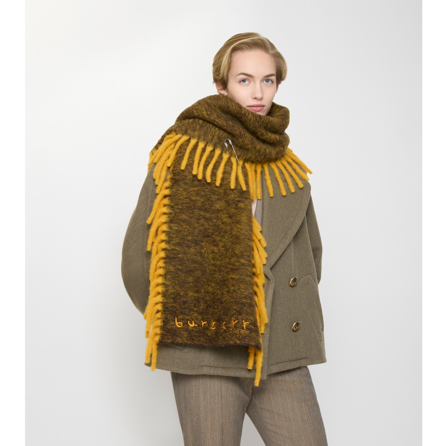 羊驼毛混纺 Happy 围巾