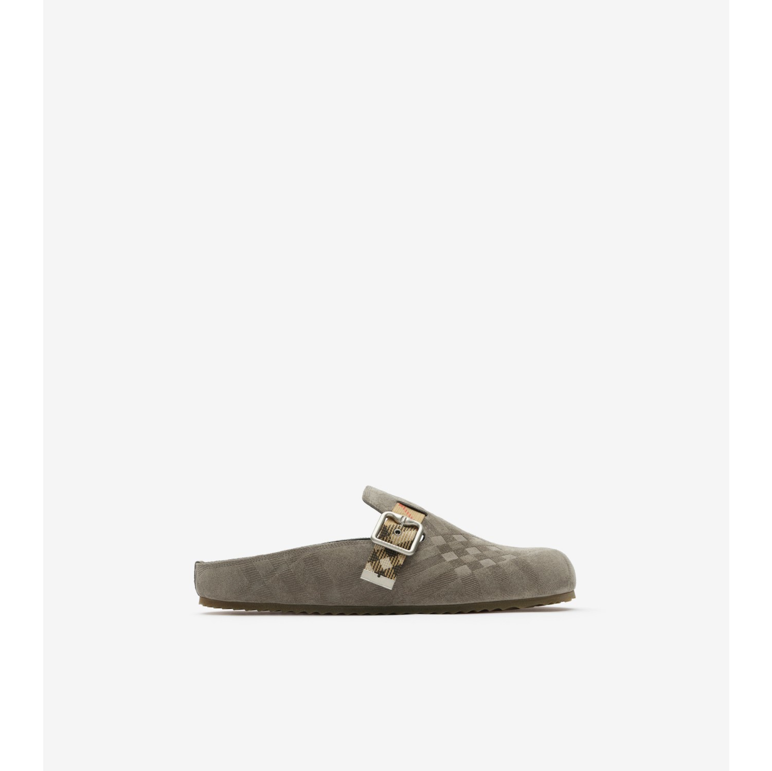 格纹反绒面革 Urchin 拖鞋