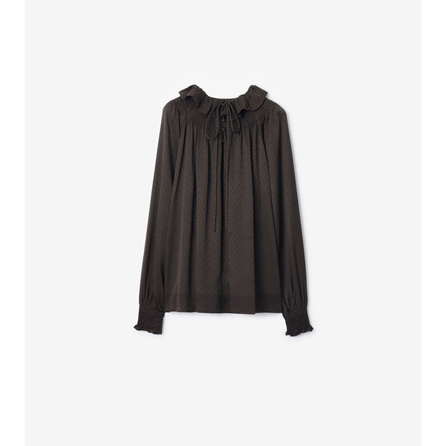 几何图案丝质女衫