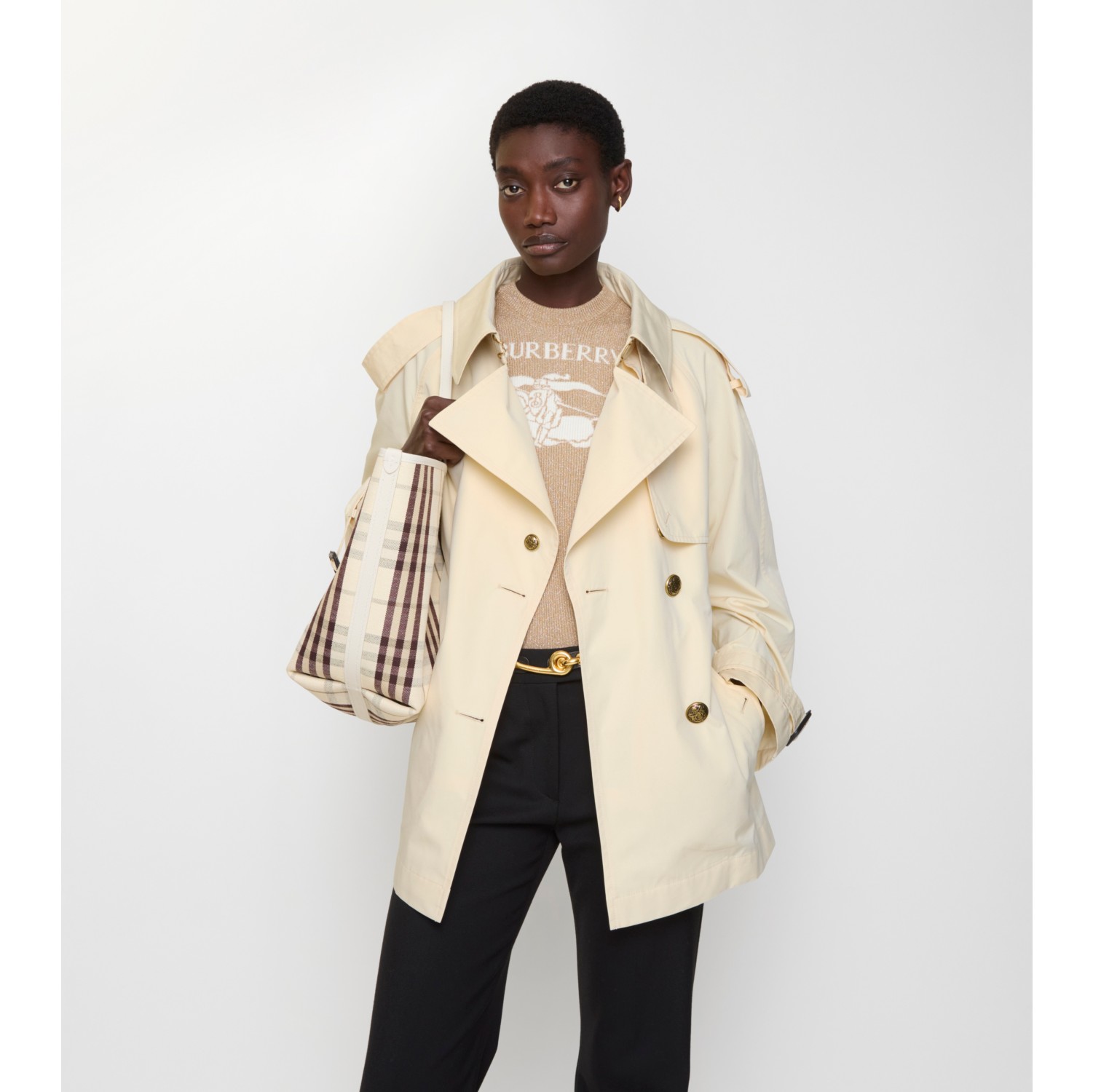 短款轻盈棉质 Fitzrovia Trench 风衣