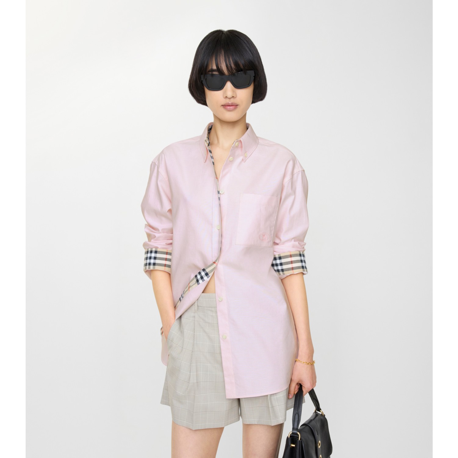 休闲版型棉质牛津衬衫