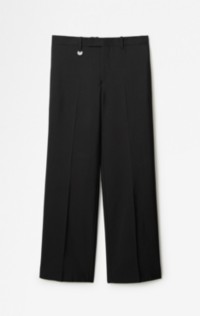 Wool Silk Tailored Trousers