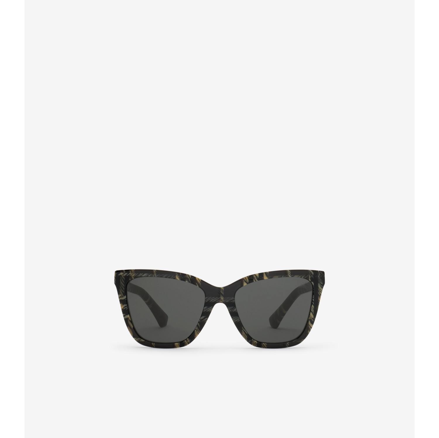 格纹方框太阳眼镜