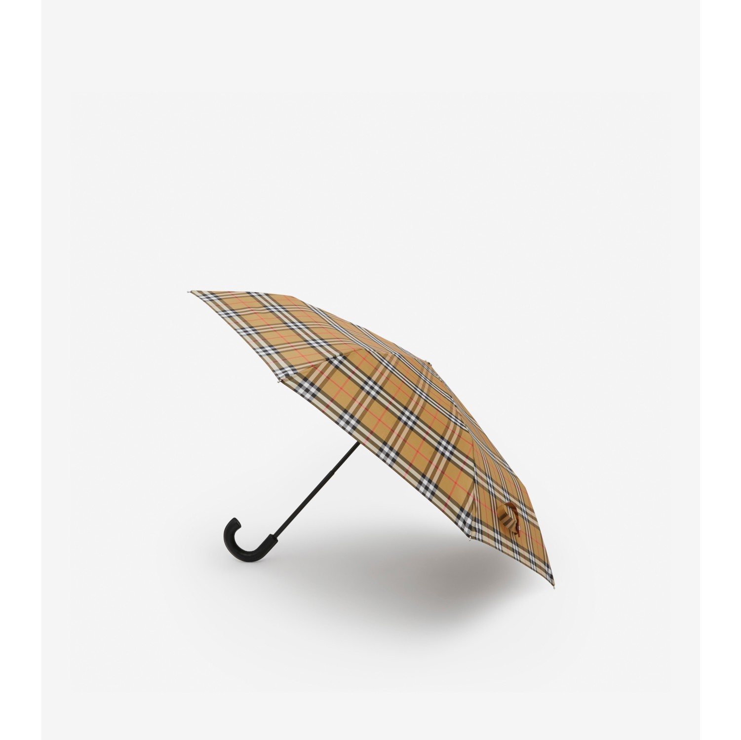 Vintage 格纹折叠雨伞
