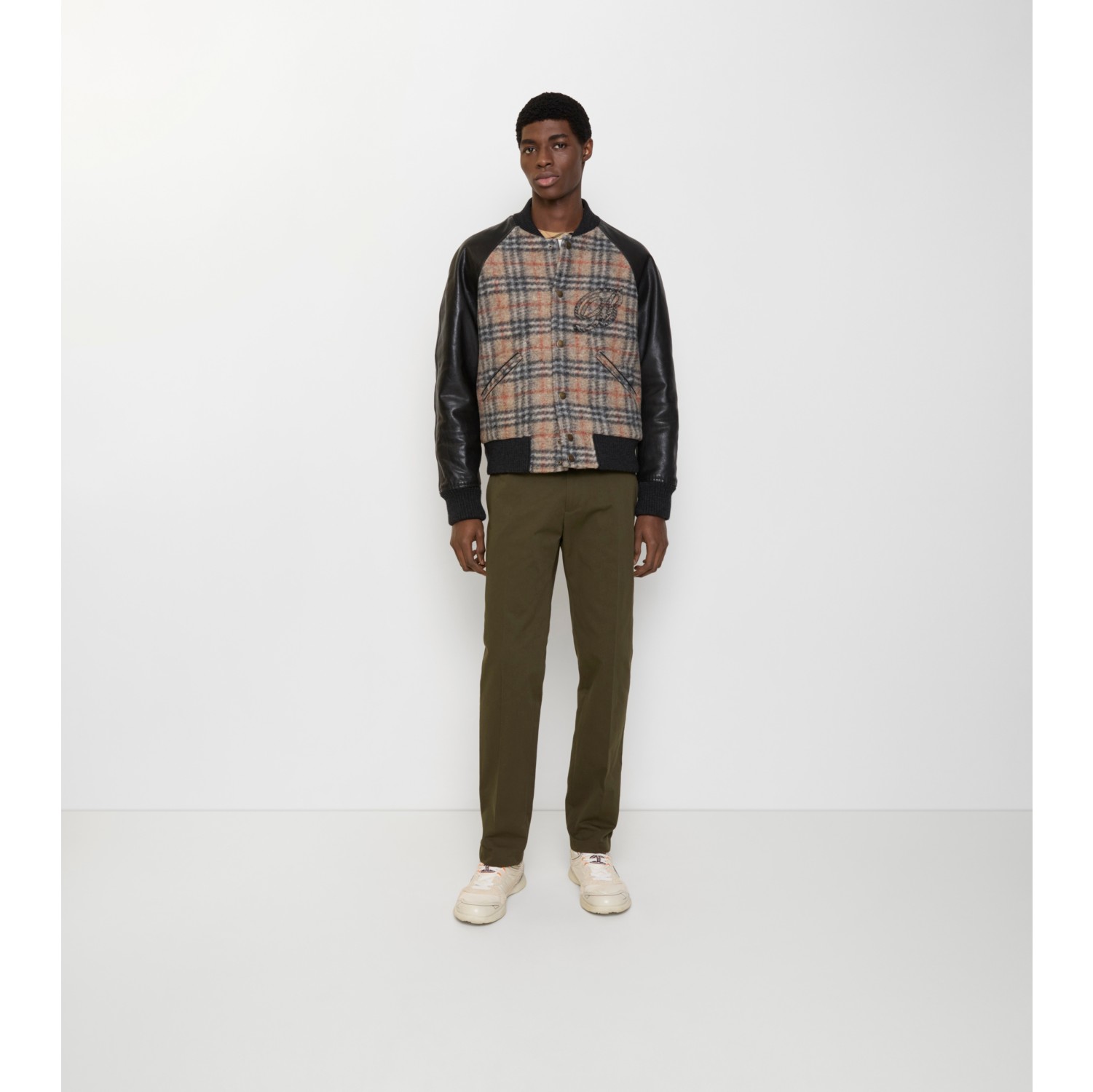 棉质斜纹卡其裤