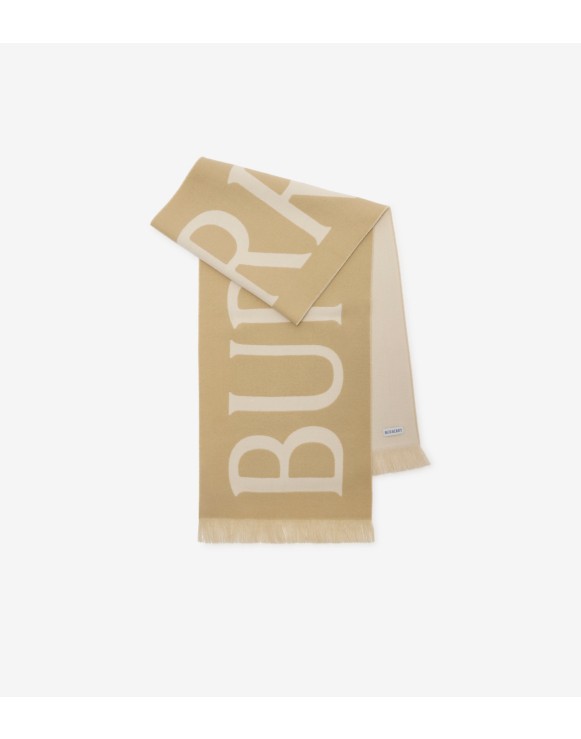 徽标装饰羊毛围巾