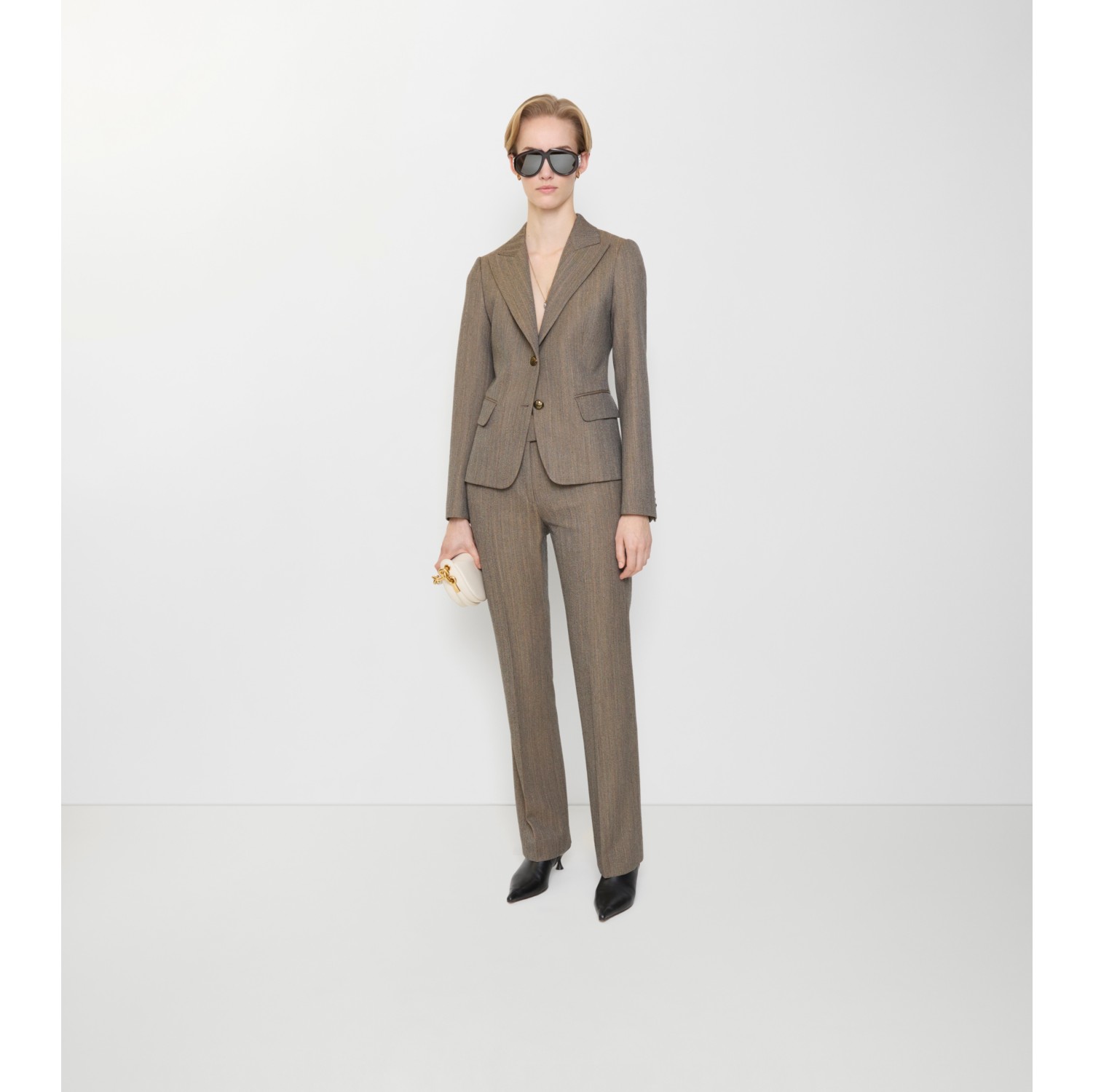 多色精纺羊毛量裁长裤