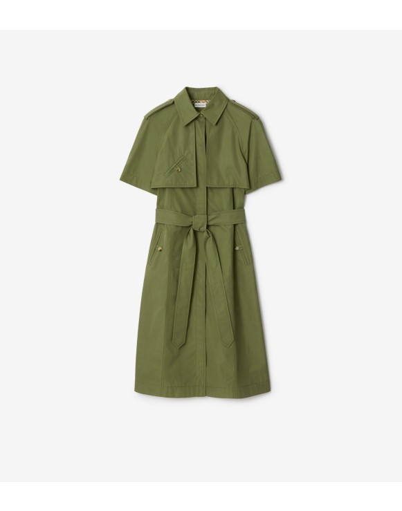 棉府绸 Trench 连衣裙