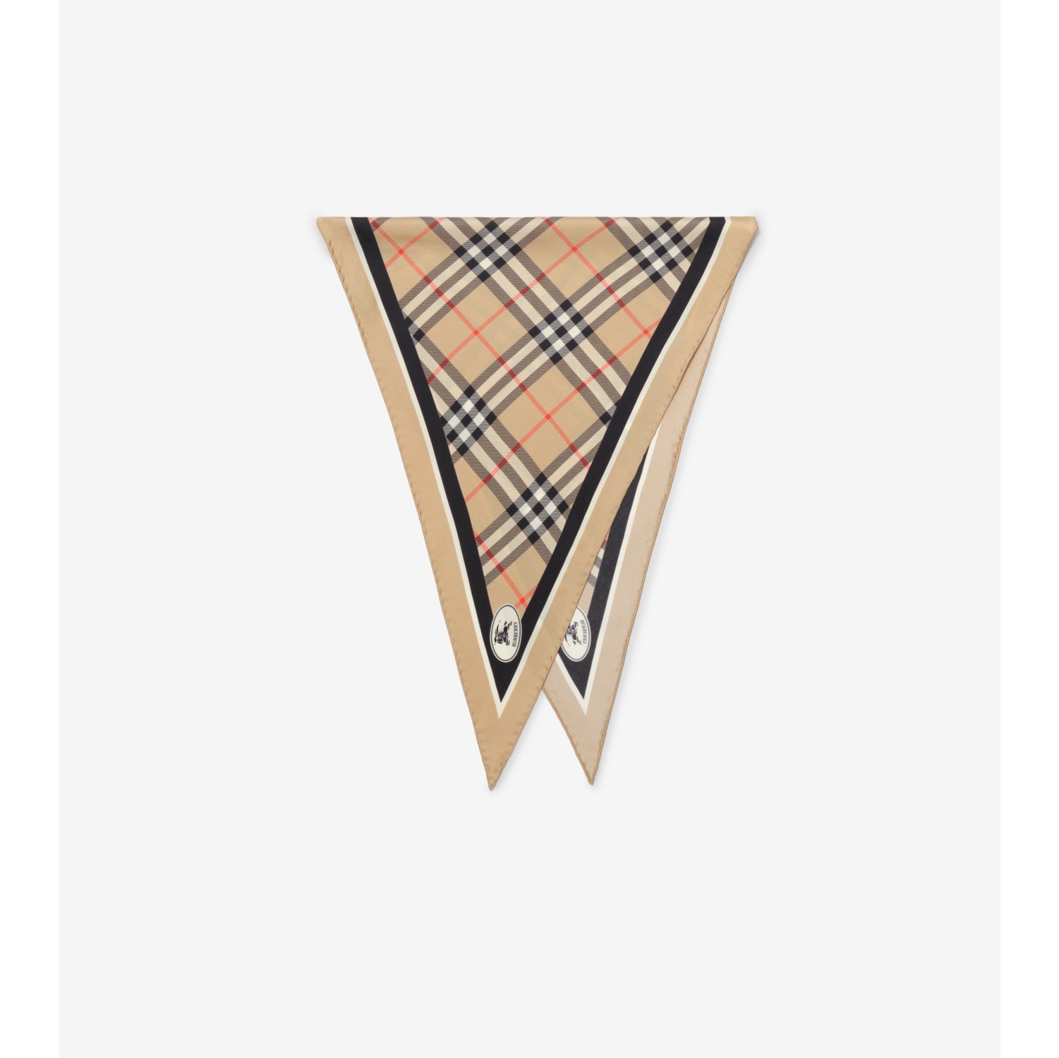 格纹骑士印章丝巾